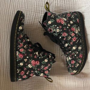 Floral Dr. Marten Canvas Boots